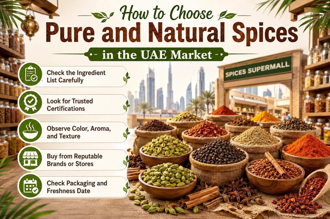 how to choose pure and natural spices in the uae market in india
