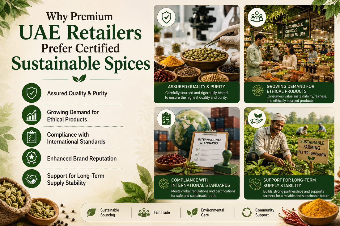 Certified sustainable spices UAE for premium retailers